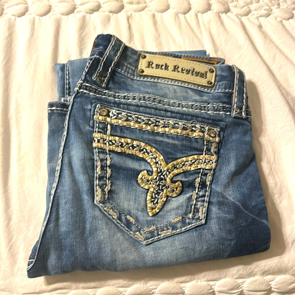 Rock revival 30 sherry mid rise skinny jeans